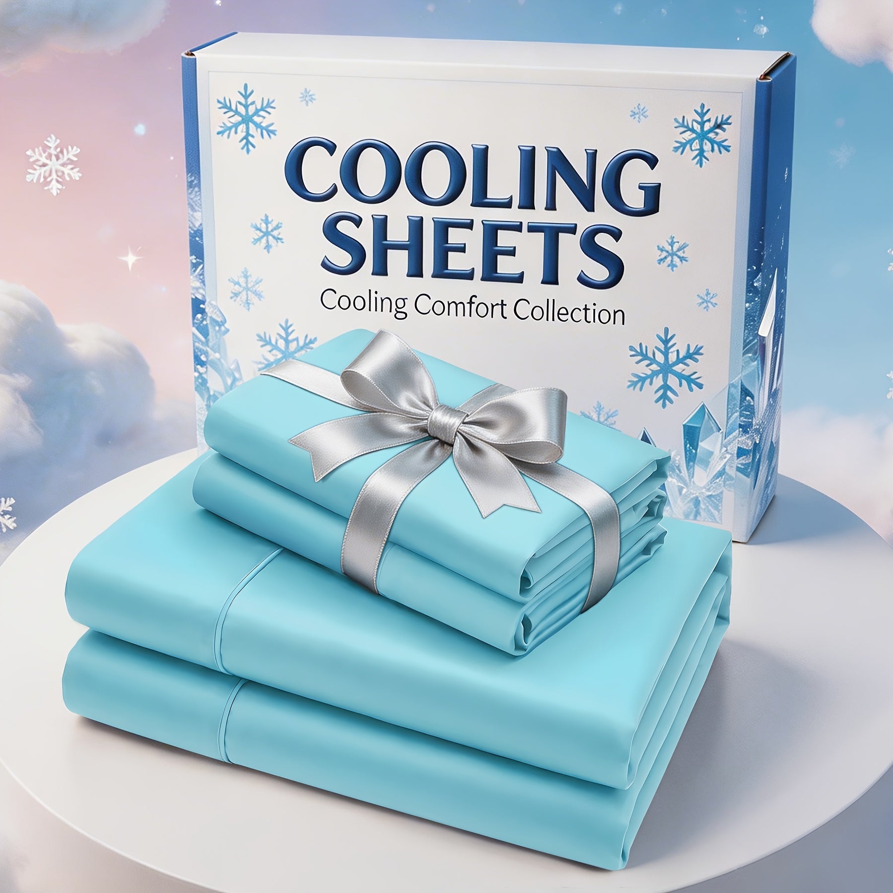 Bedhacker bamboo-blend sheet set in Light Blue