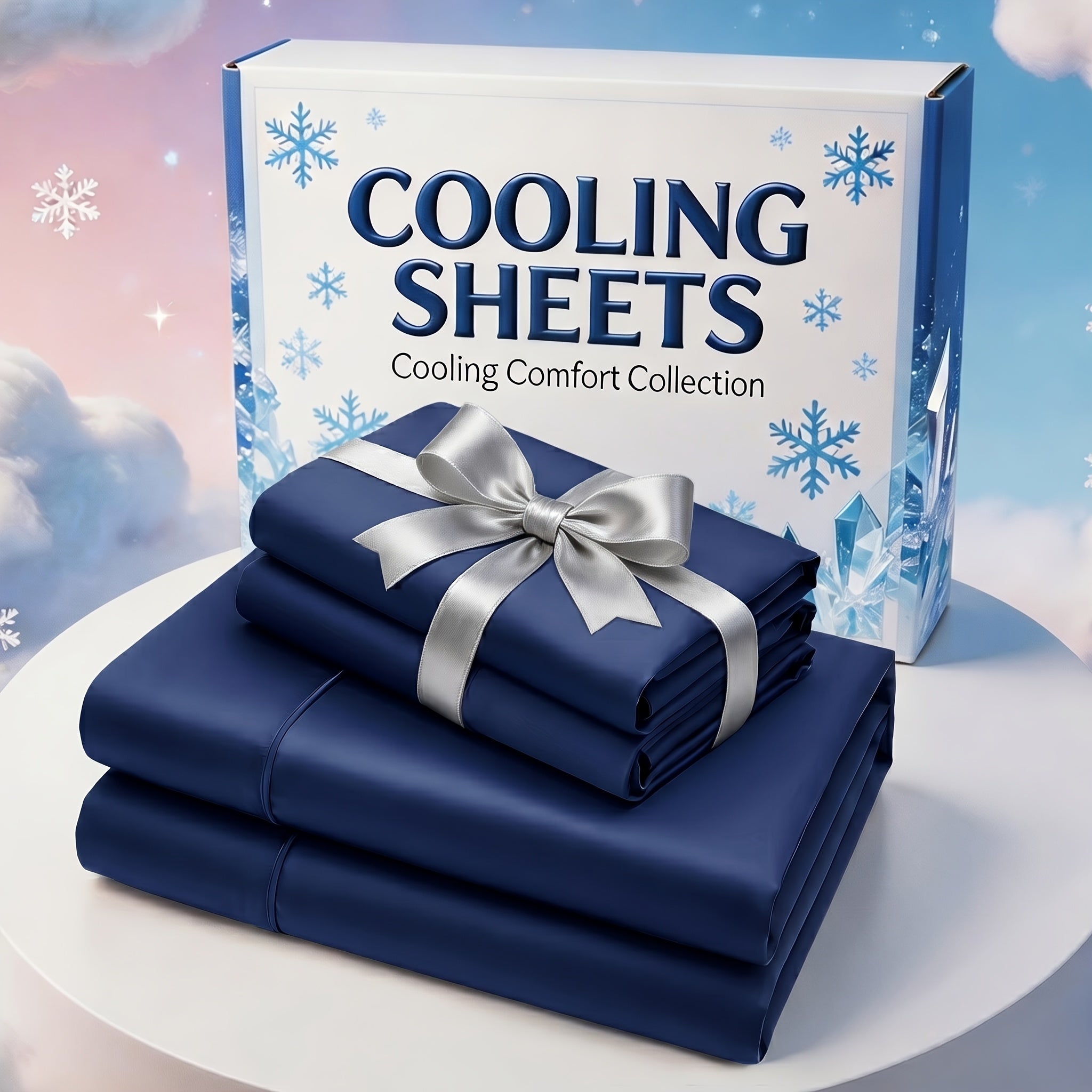 Bedhacker bamboo-blend sheet set in Navy