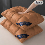 Bedhacker two-pack hotel pillows in brown