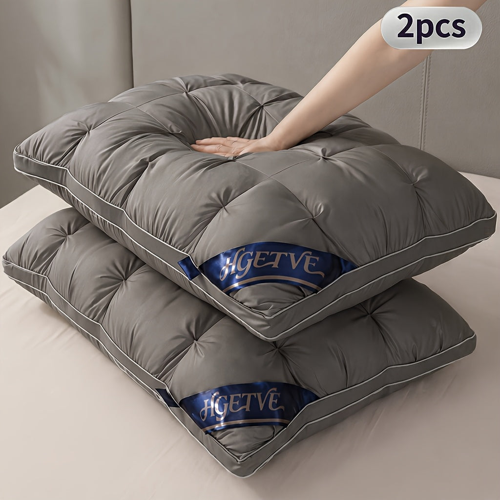 Bedhacker two-pack hotel pillows in dark gray