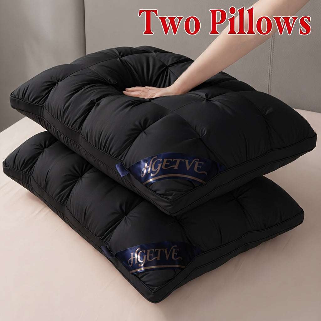 Two fluffy hotel-quality sleeping pillows