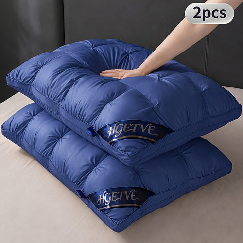 Bedhacker two-pack hotel pillows in navy