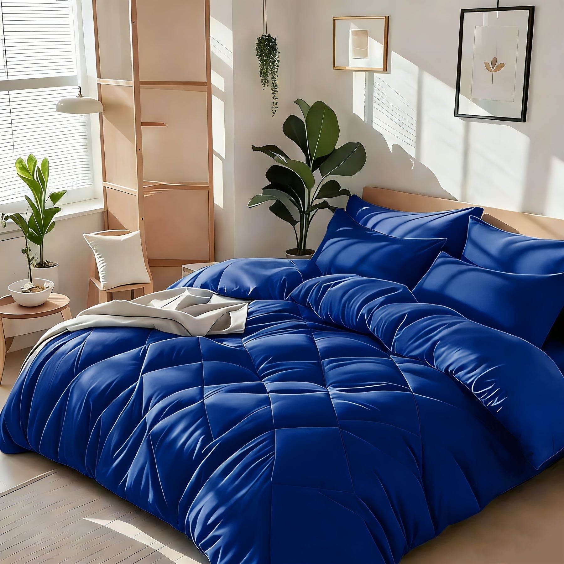 Bedhacker lightweight diamond-quilted comforter set in Blue