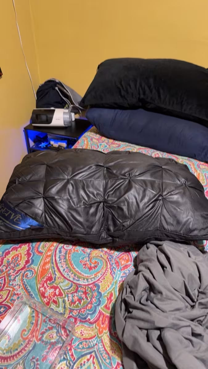 Customer photo of dark Bedhacker pillows